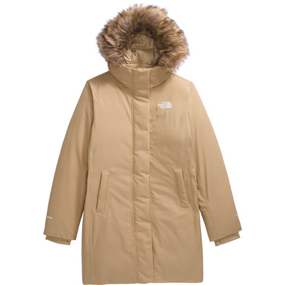 Share Womens The North Face Arctic Parka Down Waterproof Warm Winter Jacket Khak - Picture 1 of 15
